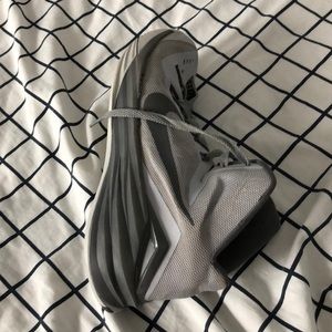 grey nike basketball shoes, womens size 8.5